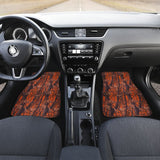Amazing Orange Camouflage Car Floor Mats 210807 - YourCarButBetter