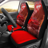 Amazing Red Jeep Girl Car Seat Covers 211703 - YourCarButBetter