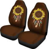 Amazing Sunflower Native Dreamcatcher Car Seat Covers 211501 - YourCarButBetter
