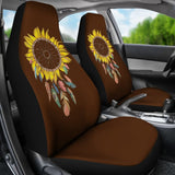 Amazing Sunflower Native Dreamcatcher Car Seat Covers 211501 - YourCarButBetter