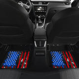 Amazing Thin Red Line American Flag Car Floor Mats 212703 - YourCarButBetter