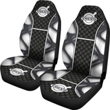 Amazing Volvo Black And White Themed Printed Car Seat Covers 210901 - YourCarButBetter