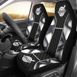 Amazing Volvo Black And White Themed Printed Car Seat Covers 210901 - YourCarButBetter