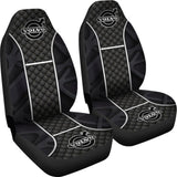 Amazing Volvo Black Themed Printed Car Seat Covers 210901 - YourCarButBetter