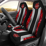 Amazing Volvo Red Black Themed Printed Car Seat Covers 210901 - YourCarButBetter