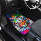 Amazing Wild Colorful Tiger Car Floor Mats 211302 - YourCarButBetter