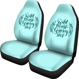 Amazing Wild Heart Gypsy Soul Ombre Car Seat Covers 210305 - YourCarButBetter