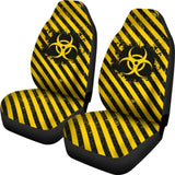 Amazing Yellow Biohazard Car Seat Covers 211401 - YourCarButBetter