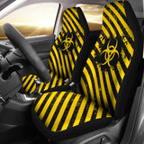 Amazing Yellow Biohazard Car Seat Covers 211401 - YourCarButBetter