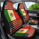 America-Mexico Flag Seat Cover 01 153908 - YourCarButBetter