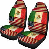 America-Mexico Flag Seat Cover 01 153908 - YourCarButBetter