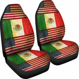 America-Mexico Flag Seat Cover 01 153908 - YourCarButBetter