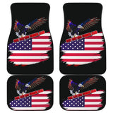 American Flag Car Floor Mats Custom One Nation Under God Car Accessories 212102 - YourCarButBetter