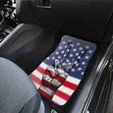 American Flag Peace Car Floor Mats 211802 - YourCarButBetter