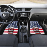 American Flag Peace Car Floor Mats 211802 - YourCarButBetter