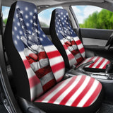 American Flag Peace Car Seat Covers 211802 - YourCarButBetter