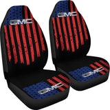 American Flag Red And Blue Mix GMC Car Seat Covers 212601 - YourCarButBetter