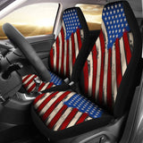 American Flag Red White And Blue Car Seat Covers 103131 - YourCarButBetter