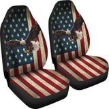 American Flag Red White And Blue Eagle Car Seat Covers 103131 - YourCarButBetter