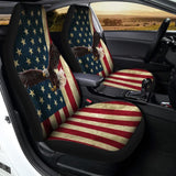 American Flag Red White And Blue Eagle Car Seat Covers 103131 - YourCarButBetter