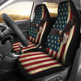 American Flag Red White And Blue Eagle Car Seat Covers 103131 - YourCarButBetter