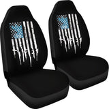 American Flag Rifles Car Seat Covers 211005 - YourCarButBetter