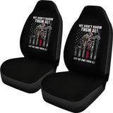 American Flag Soldier We Don’t Know Them All But We Owe Them All Patriotic Car Seat Covers 210206 - YourCarButBetter