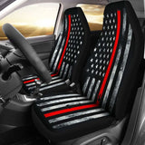 American Flag Thin Red Line Car Seat Covers 103131 - YourCarButBetter