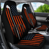 American Flag With Golf Club Car Seat Covers 103131 - YourCarButBetter