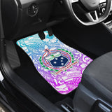 American Samoa Car Floor Mats Coat Of Arms Polynesian With Hibiscus 211904 - YourCarButBetter