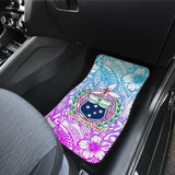 American Samoa Car Floor Mats Coat Of Arms Polynesian With Hibiscus 211904 - YourCarButBetter