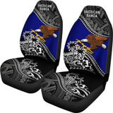 American Samoa Car Seat Covers - American Samoa Flag Fall In The Wave - 093223 - YourCarButBetter