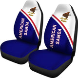 American Samoa Car Seat Covers - American Samoa Flag Polynesian Curve Version - 093223 - YourCarButBetter