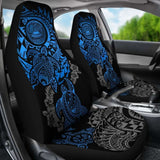 American Samoa Car Seat Covers - American Samoa Seal Blue Turtle Gray Hibiscus Flowing - Amazing 091114 - YourCarButBetter
