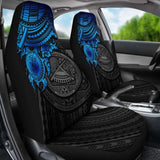 American Samoa Polynesian Car Seat Covers - Blue Turtle - Amazing 091114 - YourCarButBetter