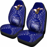 American Samoa Polynesian Car Seat Covers - American Samoa Flag With Polynesian Tattoo - 18 174914 - YourCarButBetter