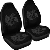 Anchor Gray Poly Tribal Car Seat Covers - 192609 - YourCarButBetter