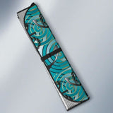 Anchor Nautical Green Background Car Auto Sun Shades 460402 - YourCarButBetter