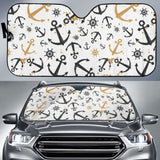 Anchors Rudders Pattern Car Auto Sun Shades 460402 - YourCarButBetter