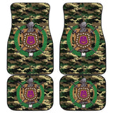 Army Green Camouflage Omega Psi Phi Car Floor Mats 211706 - YourCarButBetter