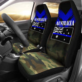 Australia Flag Car Seat Covers The Thin Blue Line 094201 - YourCarButBetter
