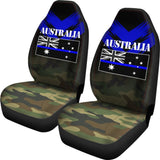 Australia Flag Car Seat Covers The Thin Blue Line 094201 - YourCarButBetter