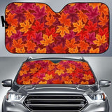 Autumn Maple Leaf Pattern Car Auto Sun Shades 174510 - YourCarButBetter
