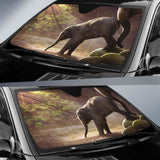 Baby Elephant Cute Car Sun Shade 104020 - YourCarButBetter