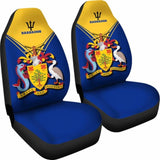 Barbados Car Seat Cover - Barbados Coat Of Arms & Flag - 221205 - YourCarButBetter