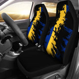 Barbados Flag Painting Car Seat Cover 4 221205 - YourCarButBetter