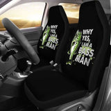 Bass Man Fishing Car Seat Covers 113208 - YourCarButBetter