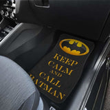 Batman Keep Calm & Call Mr. Bat Car Floor Mats 101819 - YourCarButBetter