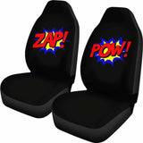 Batman Zap Pow Dc Comics Car Seat Covers 101819 - YourCarButBetter