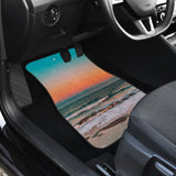 Beautiful Beach Car Floor Mats In Sunset Moments 211305 - YourCarButBetter